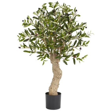 Nearly Natural Silk 2.5 ft. Olive Silk Tree 5331